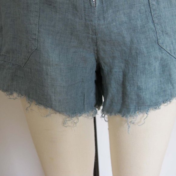 Jen's Pirate Booty Palmetto Romper XS Blue Bohemian Summer Cut Off Shorts - Picture 7 of 7